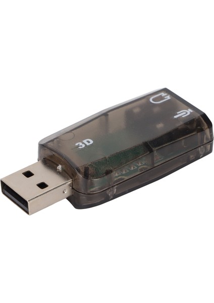 USB Ses Kartı Stereo Sanal 5.1 Kanal Harici Ses Adaptörü 3.5mm Kulaklık Mikrofon Jakları ile Windows Pc Için (Yurt Dışından)