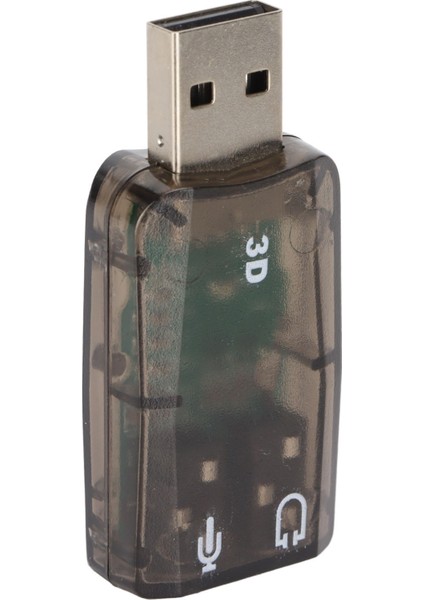 USB Ses Kartı Stereo Sanal 5.1 Kanal Harici Ses Adaptörü 3.5mm Kulaklık Mikrofon Jakları ile Windows Pc Için (Yurt Dışından)