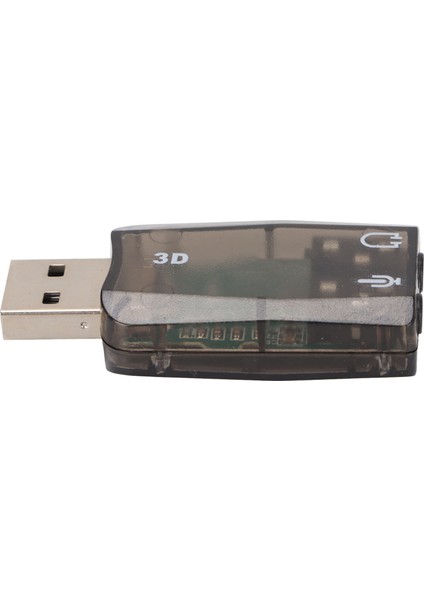 USB Ses Kartı Stereo Sanal 5.1 Kanal Harici Ses Adaptörü 3.5mm Kulaklık Mikrofon Jakları ile Windows Pc Için (Yurt Dışından)