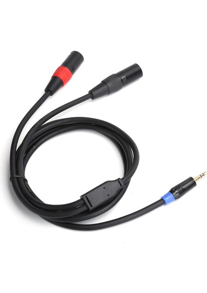 3,5 mm Erkek - 2 Xlr Erkek Kablo Ses Hattı Kablo Beslemesi Mikser Güç Amplifikatörü Için 1,8 M / 5,9 Ft (Yurt Dışından) fırsatları