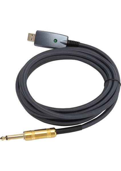 Jorındo 3 M USB Gitar Kablosu USB Erkek - 6.35MM Erkek Gitar Kablosu Kayıt Bağlantı Kablosu Adaptörü (Yurt Dışından) fırsatları