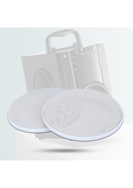 2 Adet 4 Inç Hoparlör Hoparlör Koruyucu Kapak Hoparlör Dekorasyonu (Beyaz Beyaz) (Yurt Dışından) indirimleri