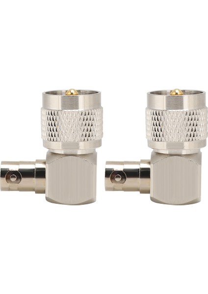 2 Adet Uhf Erkek PL-259 - Bnc Dişi Adaptör 90 Derece Konnektör Dönüştürücü Koaksiyel Kablo Için (Yurt Dışından) indirimleri
