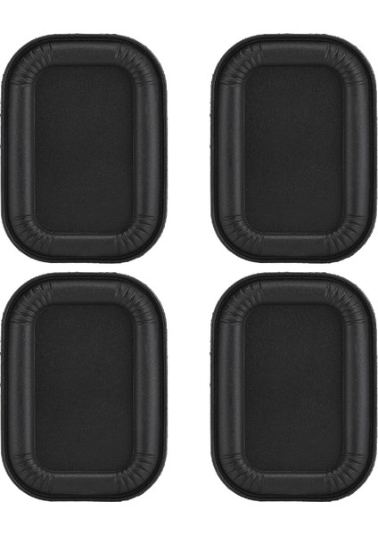 4 Adet Bas Hoparlör Plakası Pasif Radyatör Yardımcı Bas Kauçuk Titreşim Plakası Ovaldikdörtgen 65X45 Siyah (Yurt Dışından)