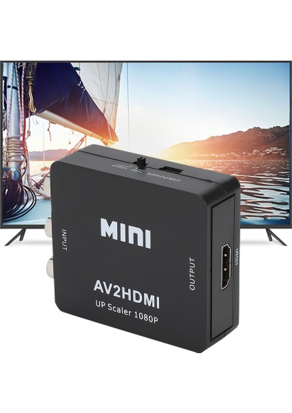 1080P USB Güç Kaynaklı Av - HDMI Hd Video Dönüştürücü Set Üstü Kutular DVD VCD Oyun Konsolu Için (Siyah) (Yurt Dışından) indirimleri