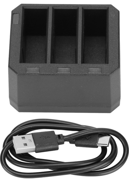 Djı Osmo Action Kamera Pil Şarj Cihazı 3 Kanallı Hızlı Şarj Cihazı LED Göstergeli (Yurt Dışından)