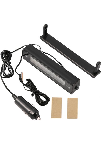 Yüksek Doğruluklu Otomatik Araba Sıcaklık Voltaj Monitörü Termometre Voltmetre Dijital LCD Ekran (Yurt Dışından)