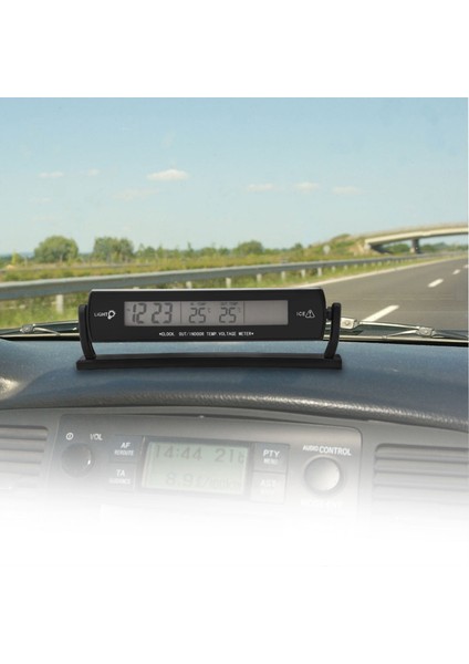 Yüksek Doğruluklu Otomatik Araba Sıcaklık Voltaj Monitörü Termometre Voltmetre Dijital LCD Ekran (Yurt Dışından) fiyatları