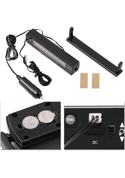 Yüksek Doğruluklu Otomatik Araba Sıcaklık Voltaj Monitörü Termometre Voltmetre Dijital LCD Ekran (Yurt Dışından) fırsatları