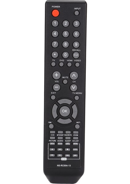 NSRC05A13 Insignia Tv DVD Için Evrensel Yedek Pil Güçlü Uzaktan Kumanda (Yurt Dışından)