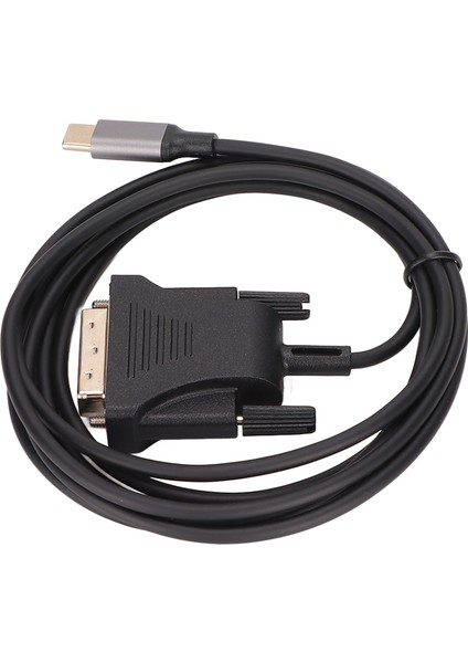 USB C 3.1 - DVI Kablosu 190CM/74.8IN Şeffaf Sabit Tip C - DVI Kablosu Adaptörü MacBook Tv Akıllı Telefon Için (Yurt Dışından)