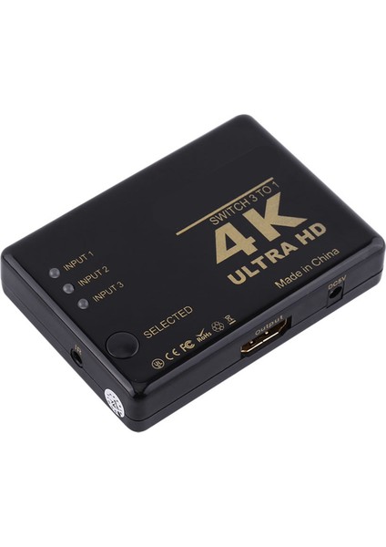 4K Ultra Hd 1080P 3 Port HDMI Anahtar Amplifikatör Seçici Ayırıcı Hub Uzaktan Kumandalı (Yurt Dışından) fiyatları