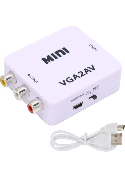 Mini VGA - Av 1080P Hd Video Dönüştürücü Adaptör 165MHZ Tv Pc Için Veri Kablosuyla (Yurt Dışından) indirimleri