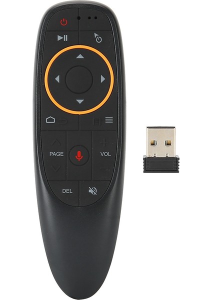G10 Siyah Ses Uzaktan Kumanda 2.4g Air Mouse Mini Kablosuz Klavye Jiroskoplu (2.4g Vücut Hissi Jiroskop Sesi) (Yurt Dışından)