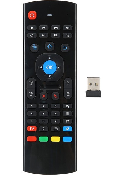 Mx3 2.4g Kablosuz Air Fly Mouse Hareket Algılamalı Kızılötesi Uzaktan Kumanda Tv Pc Için (Yurt Dışından)