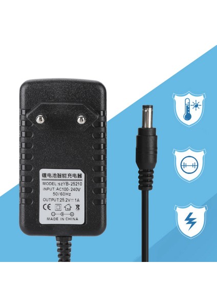 25.2V/1A Hızlı Şarj Li Ion Şarj Adaptörü Giriş Çok Seviyeli Korumalar (Yurt Dışından) indirimleri