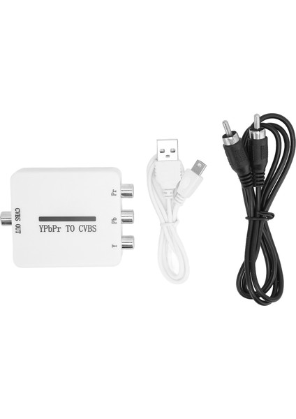 Video Dönüştürücü Mini Ypbpr'den Cvbs Ses Video Adaptörüne Projektörler Monitörler Tv'ler Için (Yurt Dışından)
