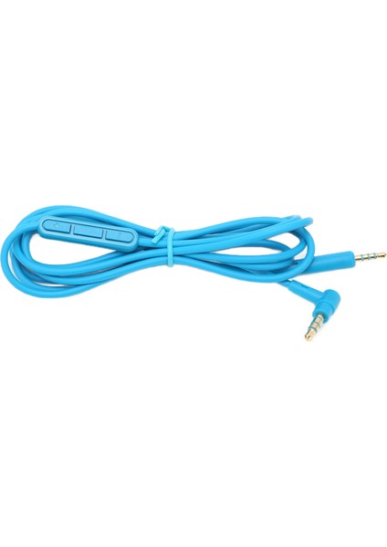 QC25 QC35 Kulaklıklar Için Hat Içi Mikrofon Ses Kontrolü ile Yedek Ses Kablosu Kulaklık Kablosublue (Yurt Dışından)