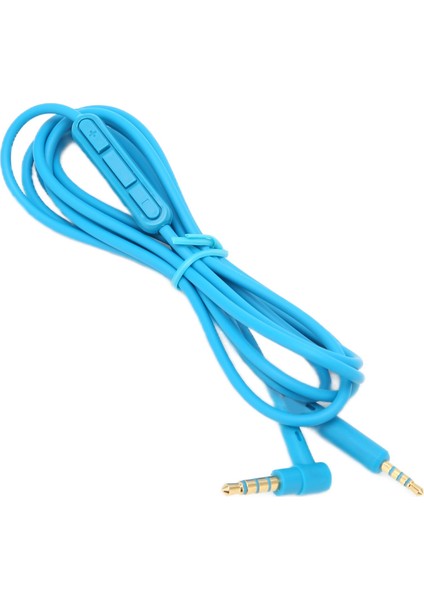 QC25 QC35 Kulaklıklar Için Hat Içi Mikrofon Ses Kontrolü ile Yedek Ses Kablosu Kulaklık Kablosublue (Yurt Dışından)