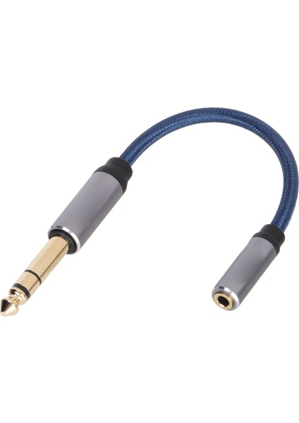 Ses Adaptörü Kablosu 3.5mm Dişi - 6.35MM Erkek Mikrofon Kulaklık Ses Adaptörü (Yurt Dışından)