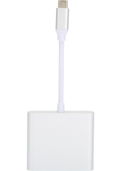 4K 3'ü 1 Arada Typec Yerleştirme Istasyonu Typec - HDMI Uyumlu USB Pd Çoklu Bağlantı Noktası Adaptörü (Gümüş) (Yurt Dışından) indirimleri