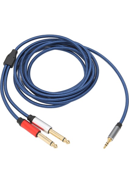 3.5mm Stereo Erkekten Çift 6.35MM Mono Erkek Ses Kablosu Naylon Alüminyum Alaşımlı Ayırıcı Kablo 5m / 16.4ft (Yurt Dışından) fiyatları