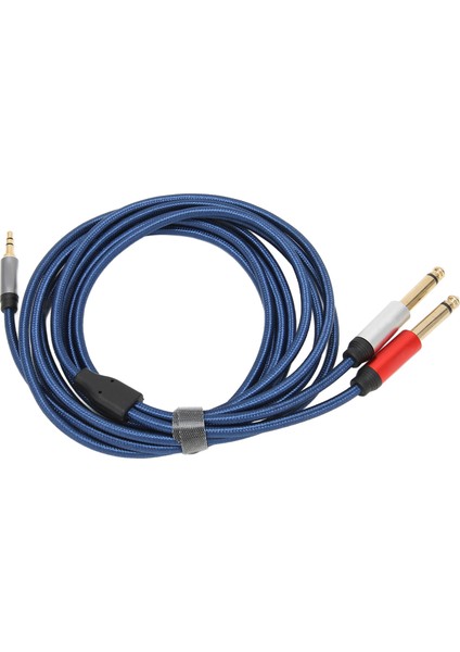3.5mm Stereo Erkekten Çift 6.35MM Mono Erkek Ses Kablosu Naylon Alüminyum Alaşımlı Ayırıcı Kablo 5m / 16.4ft (Yurt Dışından) modelleri