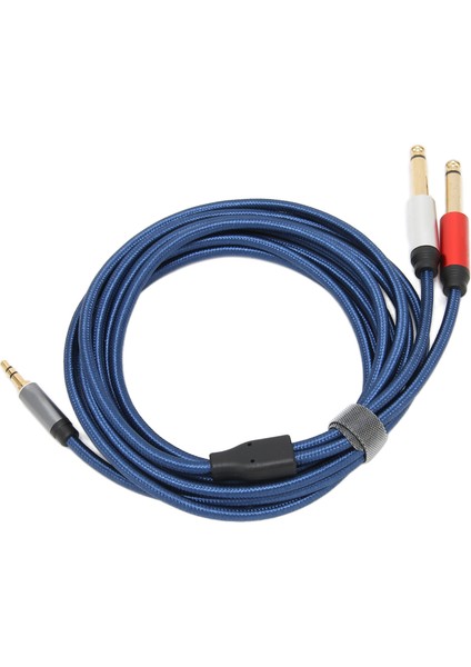 3.5mm Stereo Erkekten Çift 6.35MM Mono Erkek Ses Kablosu Naylon Alüminyum Alaşımlı Ayırıcı Kablo 5m / 16.4ft (Yurt Dışından) indirimleri