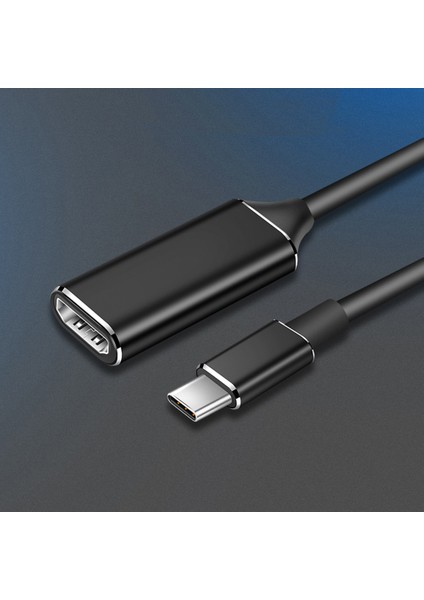 USB C Type C HDMI Telefon Projeksiyon Ekranı Yüksek Çözünürlüklü Transverter Dönüştürücü Kablo Hattı 4K30Hz (Yurt Dışından) indirimleri