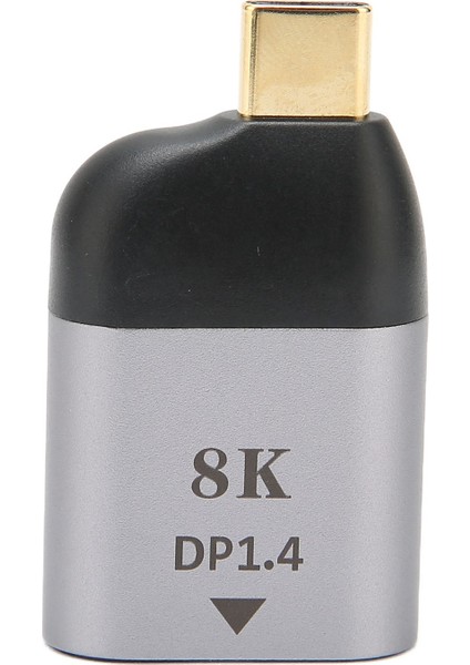 USB C - Displayport Adaptörü 8Kat60HZ USB C - Dp1.4 Erkek - Dişi Dönüştürücü USB C Video Çıkış Aygıtları Için (Yurt Dışından)