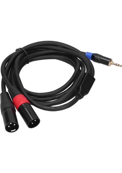 3.5mm Stereo Erkekten Çift 2 Xlr Erkek Fiş Konnektörü Ses Dönüştürücü Adaptör Kablosu Kordon1.8m (Yurt Dışından) fiyatları