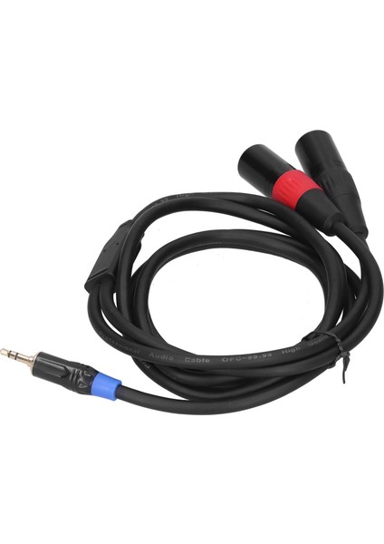 3.5mm Stereo Erkekten Çift 2 Xlr Erkek Fiş Konnektörü Ses Dönüştürücü Adaptör Kablosu Kordon1.8m (Yurt Dışından) fırsatları