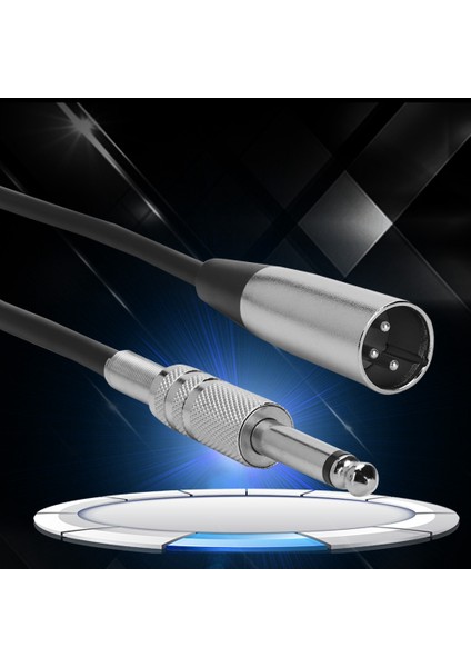 6.35MM Erkek - Xlr Dişi Fiş Ses Kablosu Mikrofon Kaydedici Elektrik Gitar Için (Yurt Dışından)