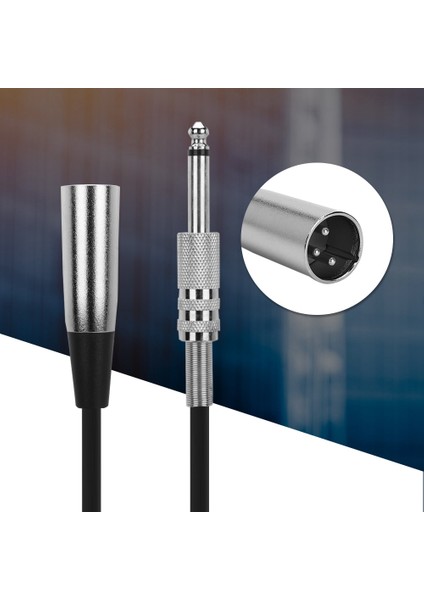 6.35MM Erkek - Xlr Dişi Fiş Ses Kablosu Mikrofon Kaydedici Elektrik Gitar Için (Yurt Dışından)