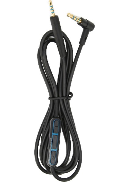 QC25 QC35 Kulaklıklar Için Hat Içi Mikrofon Ses Kontrolü ile Yedek Ses Kablosu Kulaklık Kablosusiyah (Yurt Dışından)