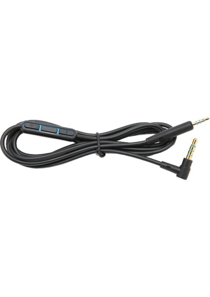 QC25 QC35 Kulaklıklar Için Hat Içi Mikrofon Ses Kontrolü ile Yedek Ses Kablosu Kulaklık Kablosusiyah (Yurt Dışından)