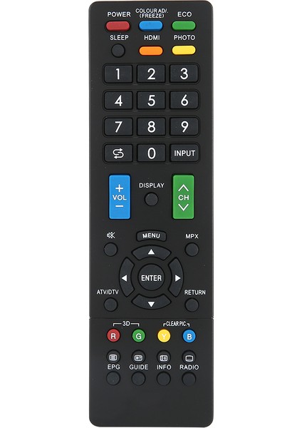 Abs Dayanıklı Siyah Televizyon Kontrol Cihazı Tv Uzaktan Kumanda Aksesuarı Sharp Rm L1238 Için (Yurt Dışından)