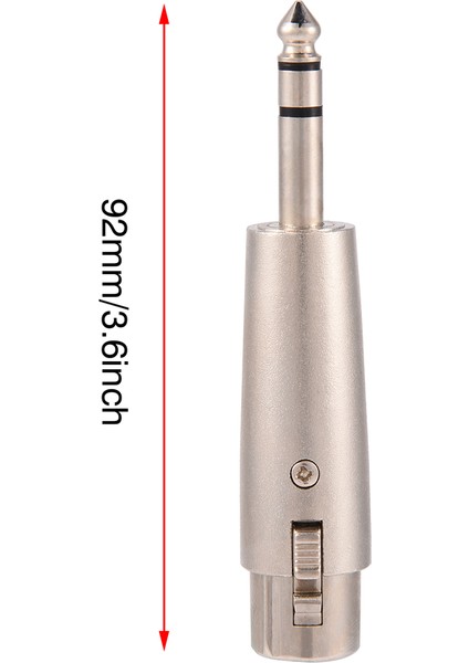 4 Adet 3-Pin Xlr Dişi - Stereo 6.35MM 1/4" Fiş Ses Mikrofonu Mikrofon Adaptörü Konnektörü (Yurt Dışından) fiyatları