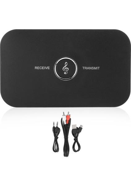 2'si 1 Arada Bluetooth Verici Alıcı Kablosuz A2DP Ses 3,5 mm Yardımcı Adaptör Dönüştürücü (Yurt Dışından)