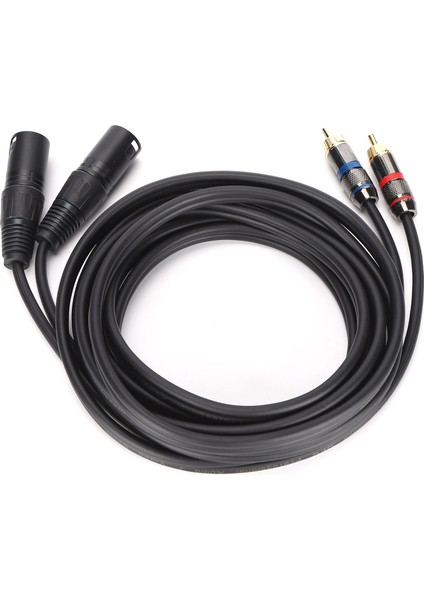 Jorındo Mikrofon Kablosu Çift Xlr Erkek - Çift Rca Kablo Adaptörü Hifi Stereo Ses Sistemi Ev Sinema Sistemi Için 3m JD6053-1 (Yurt Dışından)