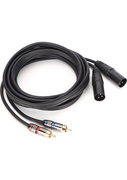 Jorındo Mikrofon Kablosu Çift Xlr Erkek - Çift Rca Kablo Adaptörü Hifi Stereo Ses Sistemi Ev Sinema Sistemi Için 3m JD6053-1 (Yurt Dışından)