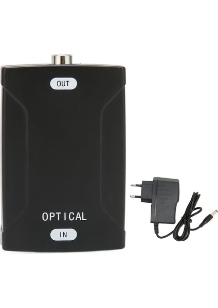 Optikten Koaksiyel Ses Dönüştürücü 24BIT Yüksek Çözünürlüklü Koaksiyel Dönüştürücü Ev Sineması Için Dolby Digital 100‑240VEU Fiş Fiberden Koaksiyel (Yurt Dışından)
