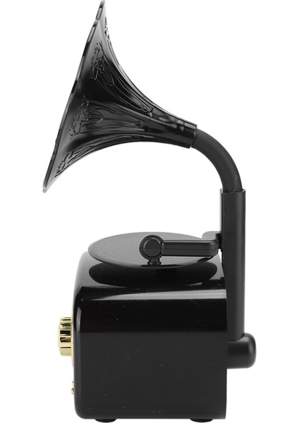 Mini Retro Bluetooth Akıllı Hoparlör Taşınabilir Hoparlör Müzik Çalar Masaüstü Dizüstü Bilgisayar Içinsiyah (Yurt Dışından)