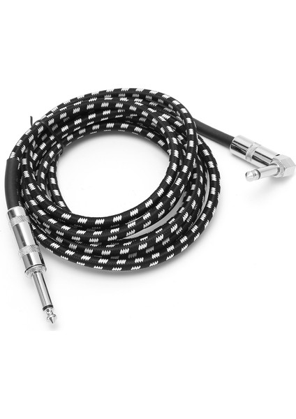 Jorındo 6.35MM Erkek Baş Ses Gitar Kablosu Elektrik Gitar Amfisi Kablosu 1/4 Inç Enstrüman Kablosu 3 M (Yurt Dışından)