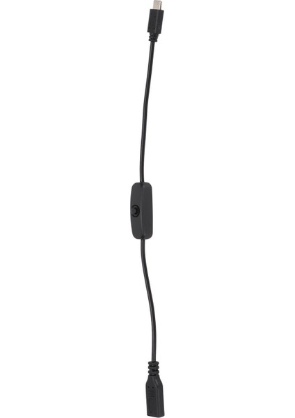 Tip C Erkekten Dişi Güç Uzatma Kablosu 30CM/11.8INÇ Cep Telefonları Için Açma/kapama Anahtarlı USB Uzatma Kablosu Siyah (Yurt Dışından) fırsatları