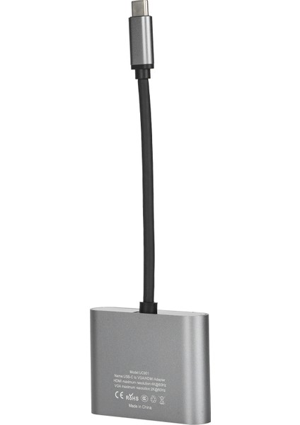 2'si 1 Arada Typec - Hd Multimedya Arayüzü VGA Adaptörü 4K ve 60Hz USB Yerleştirme Istasyonu (Yurt Dışından) modelleri