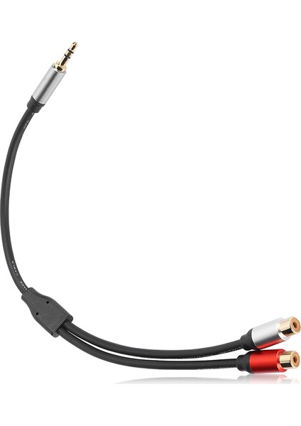Ses Kablosu 1 2'ye Bölünmüş 3.5mm Erkek - 2rca Dişi Stereo Kablo Subwoofer Bağlantı Kablosu 0.3m/11.8in (Yurt Dışından) fırsatları