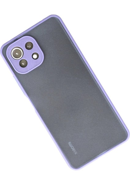 Xiaomi Mi 11 Lite Kılıf Montreal Silikon Kapak - Mor Ynsmr