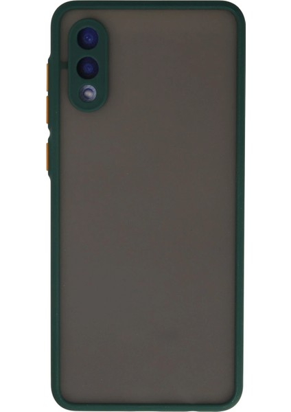 Samsung Galaxy A02 Kılıf Montreal Silikon Kapak - Yeşil Ynsmr