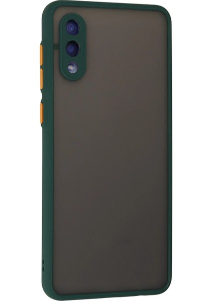 Samsung Galaxy A02 Kılıf Montreal Silikon Kapak - Yeşil Ynsmr
